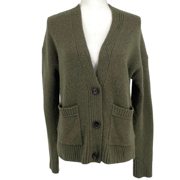 J. Crew Sweaters - J. Crew Cropped Cardigan In Supersoft Yarn green size small